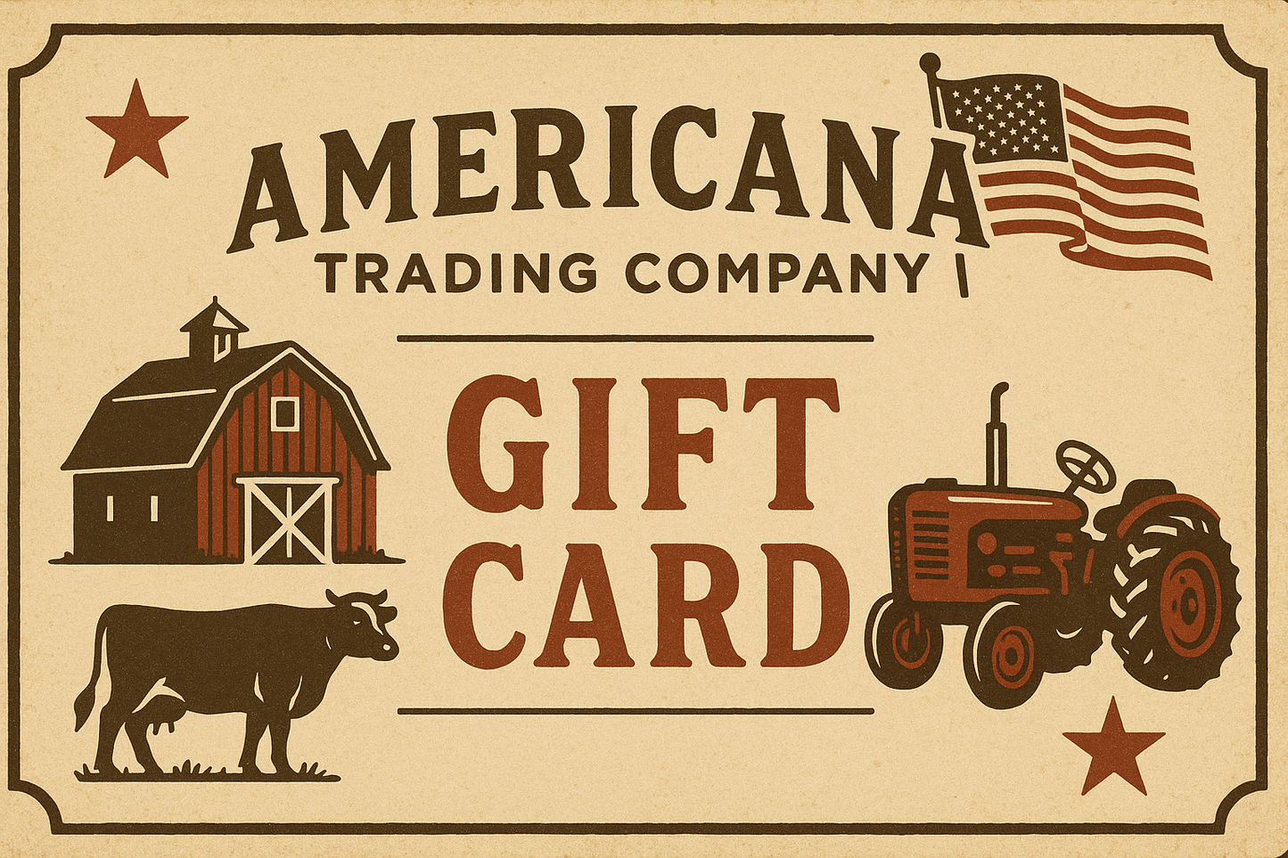 Americana Trading Company Gift Card