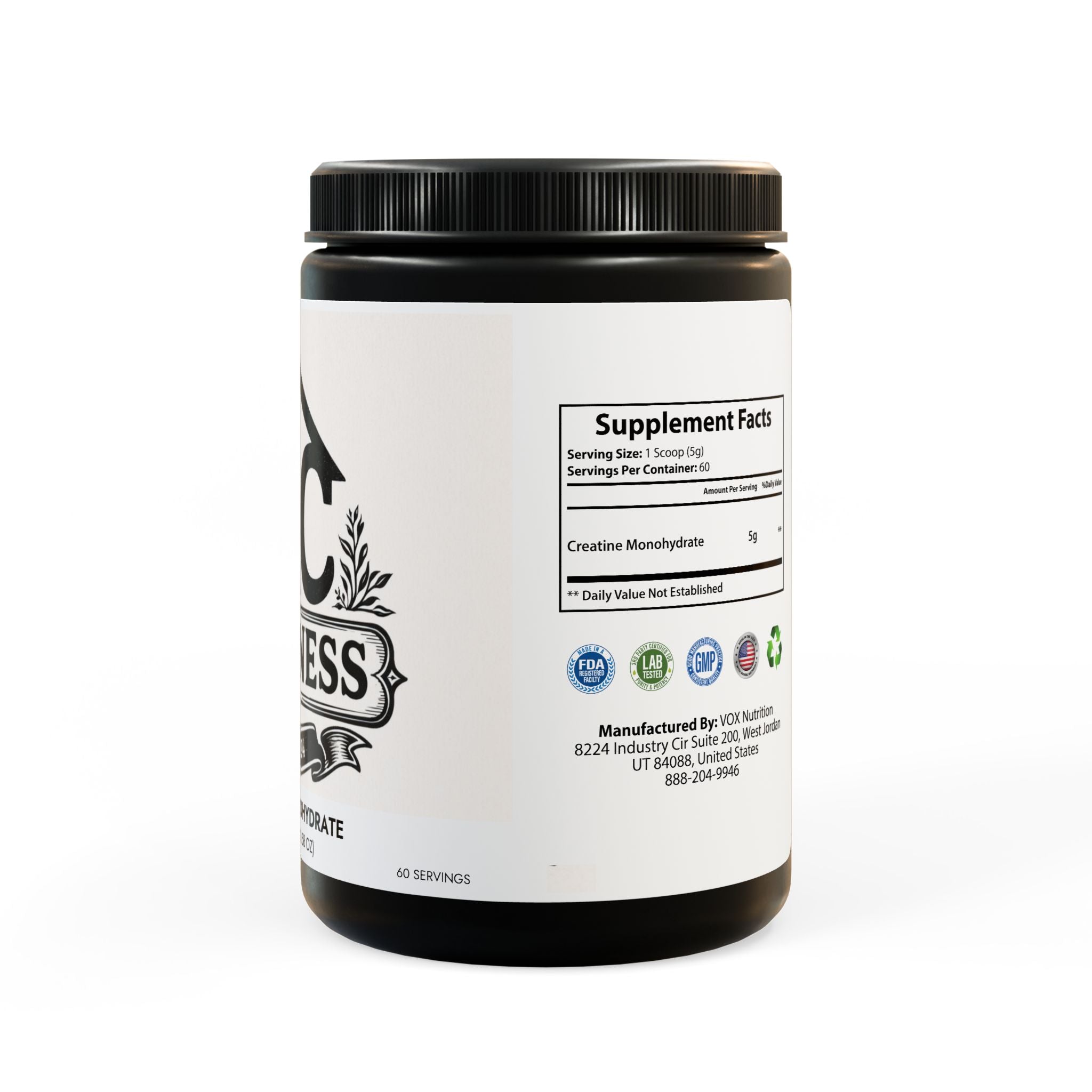 Creatine Monohydrate Supplement (300g, 10.58oz)